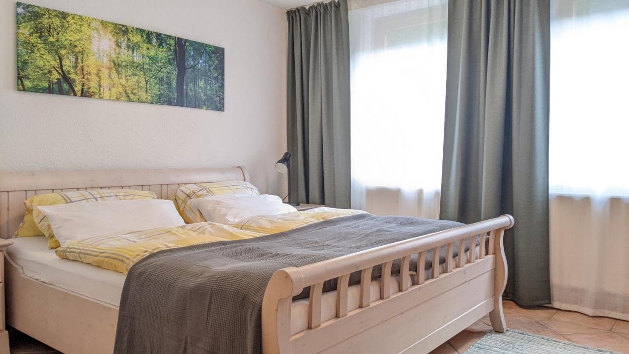 היידנהיים אן דר ברנץ Ferienwohnung Am Hardtwald מראה חיצוני תמונה