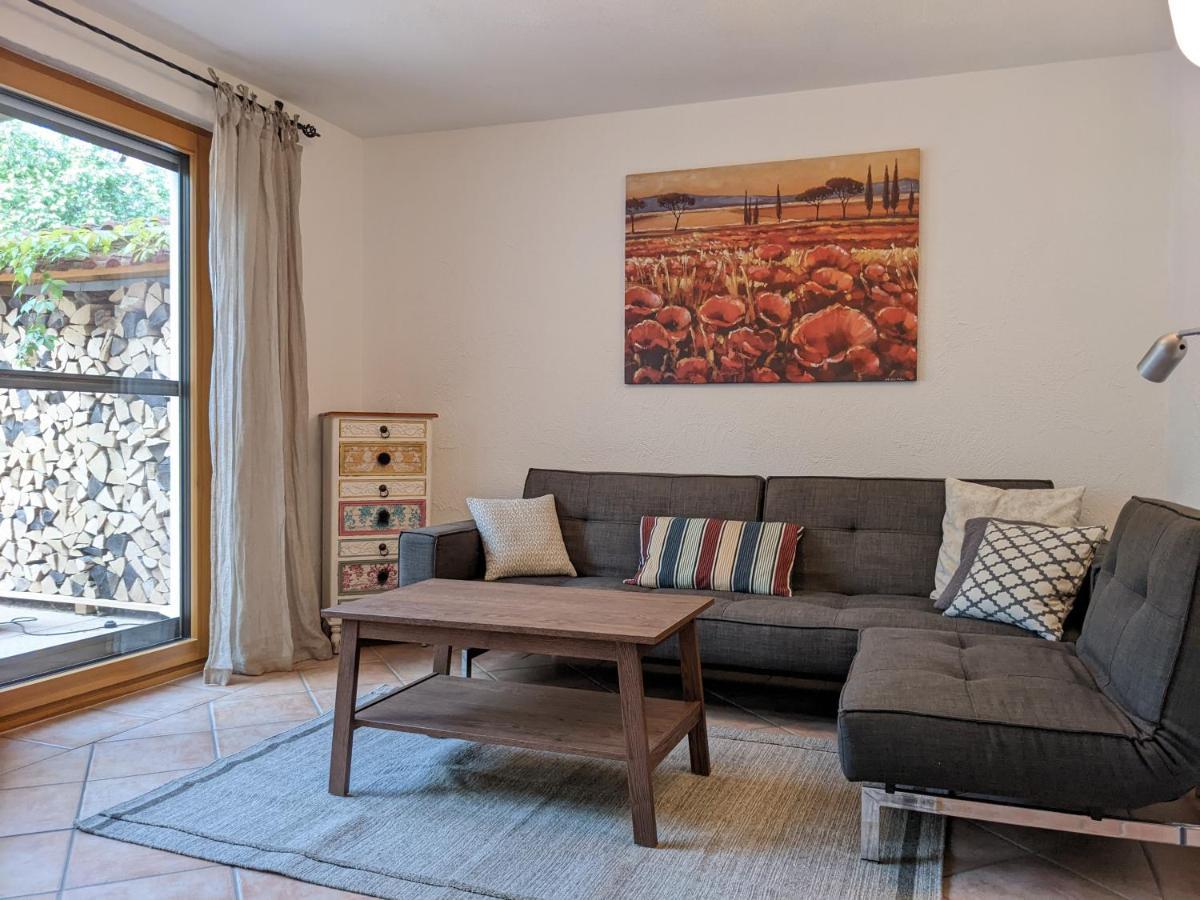 היידנהיים אן דר ברנץ Ferienwohnung Am Hardtwald מראה חיצוני תמונה