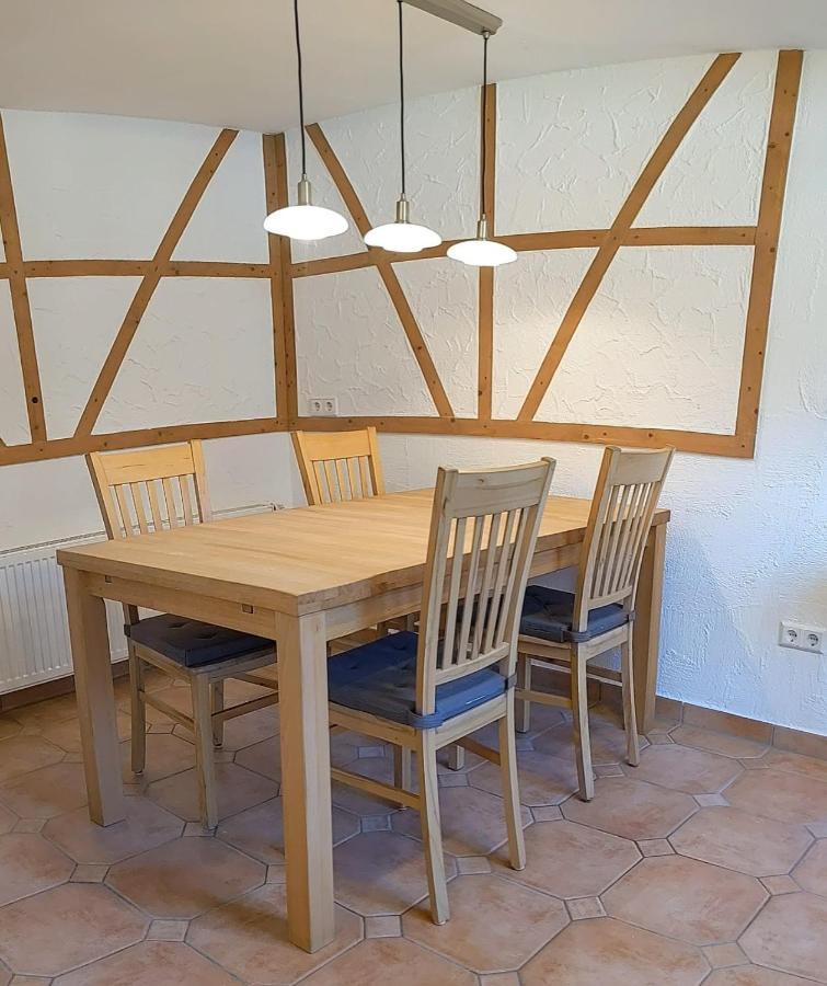 היידנהיים אן דר ברנץ Ferienwohnung Am Hardtwald מראה חיצוני תמונה